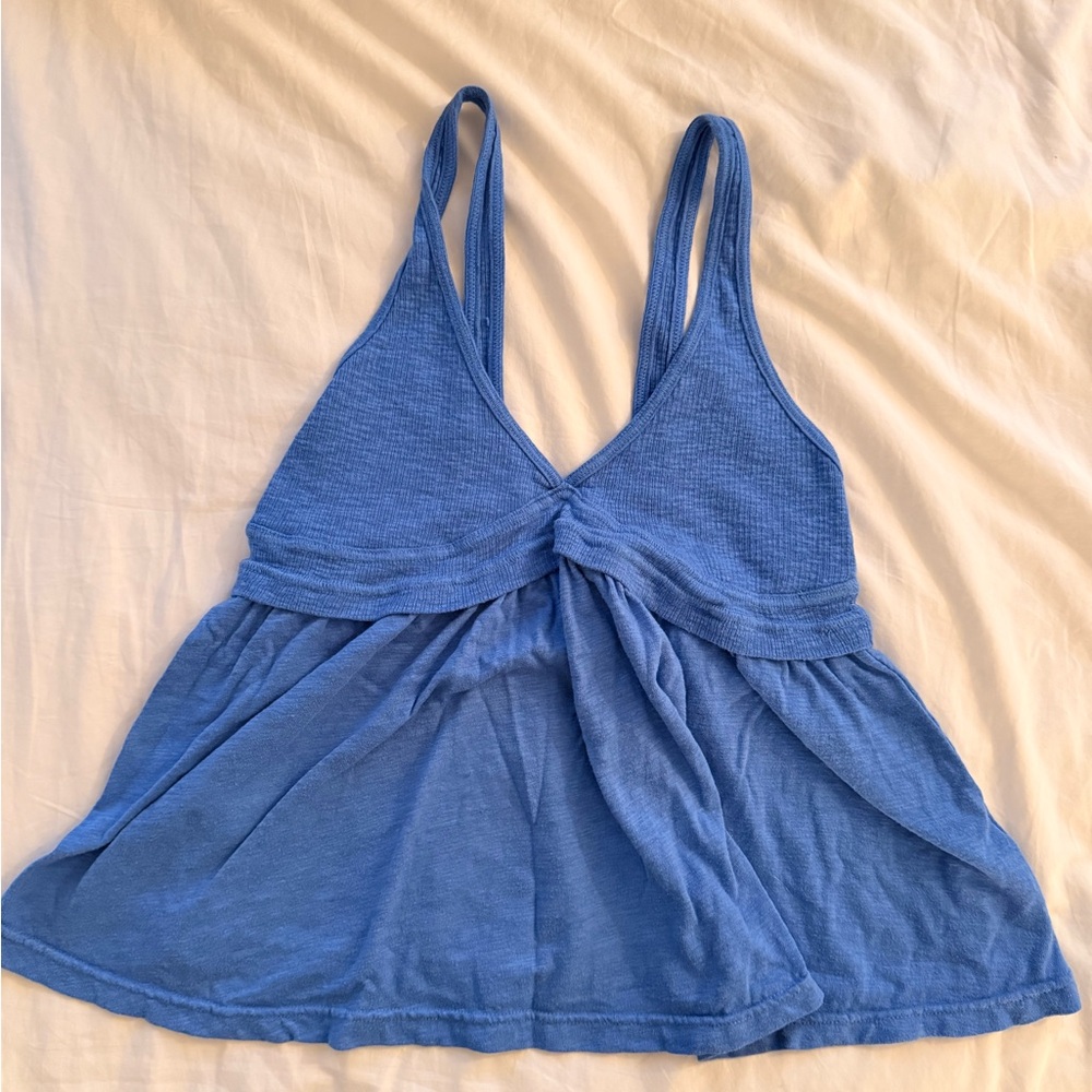 Free People Blue Camisole Top